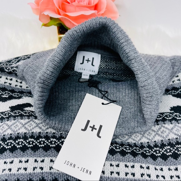JOHN & JENN | GREY & BLACK TURTLENECK - M - Picture 11 of 15